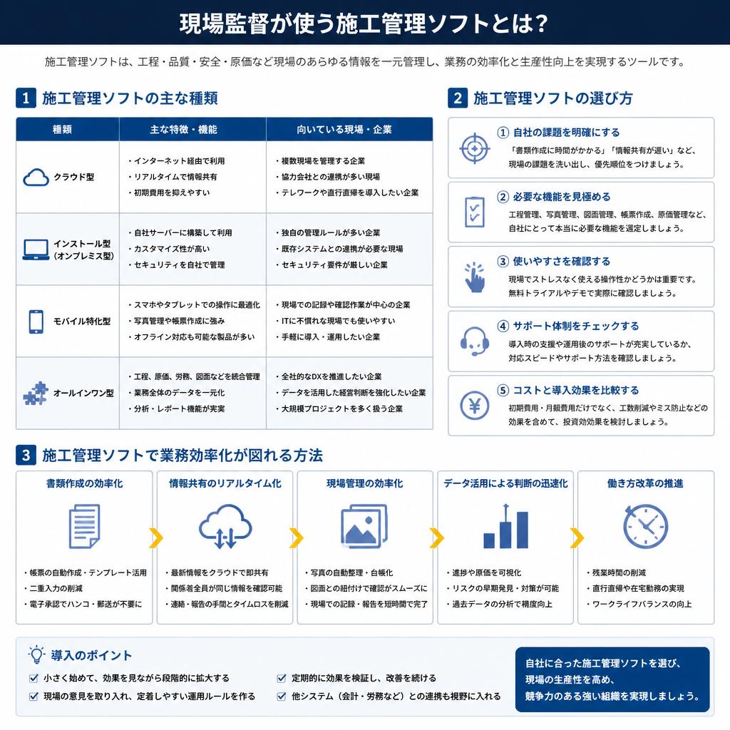 施工管理ソフトの活用法