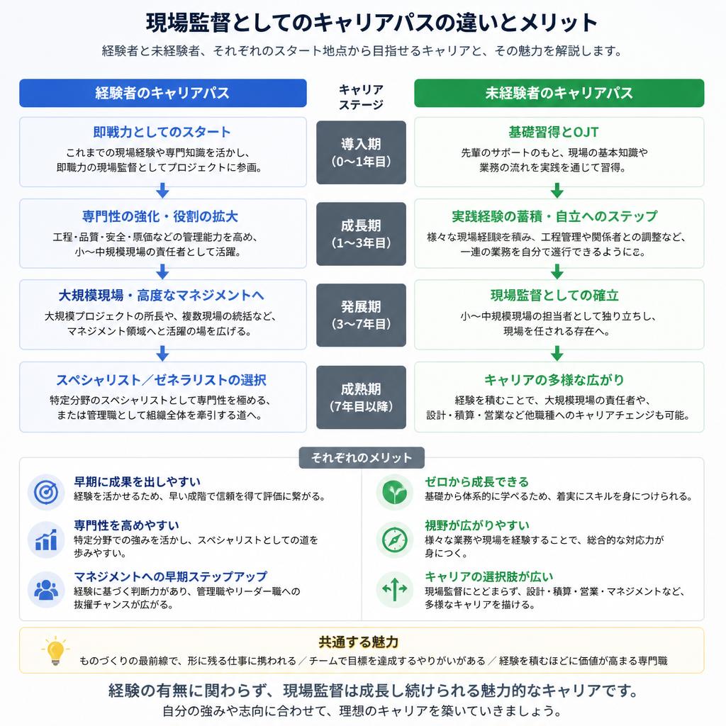 経験者と未経験者、道のりの違い